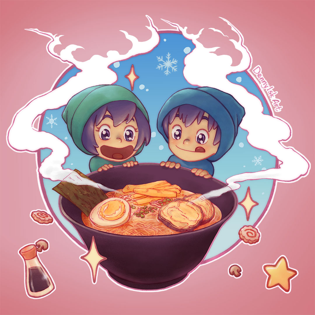 Warm Ramen Illustration