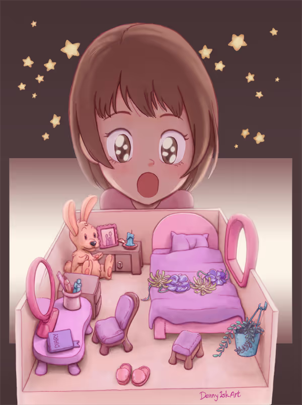 Dream Bedroom Illustration