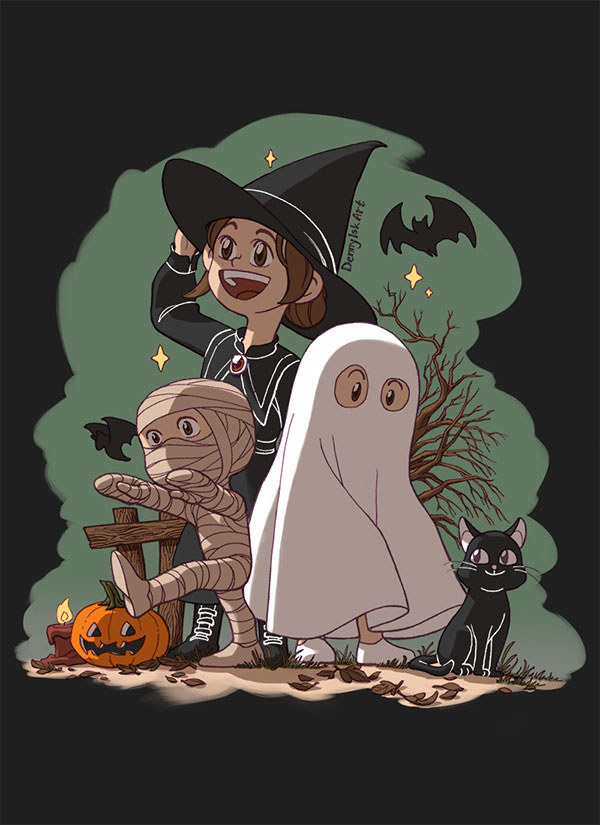 Trick or Treat Illustration