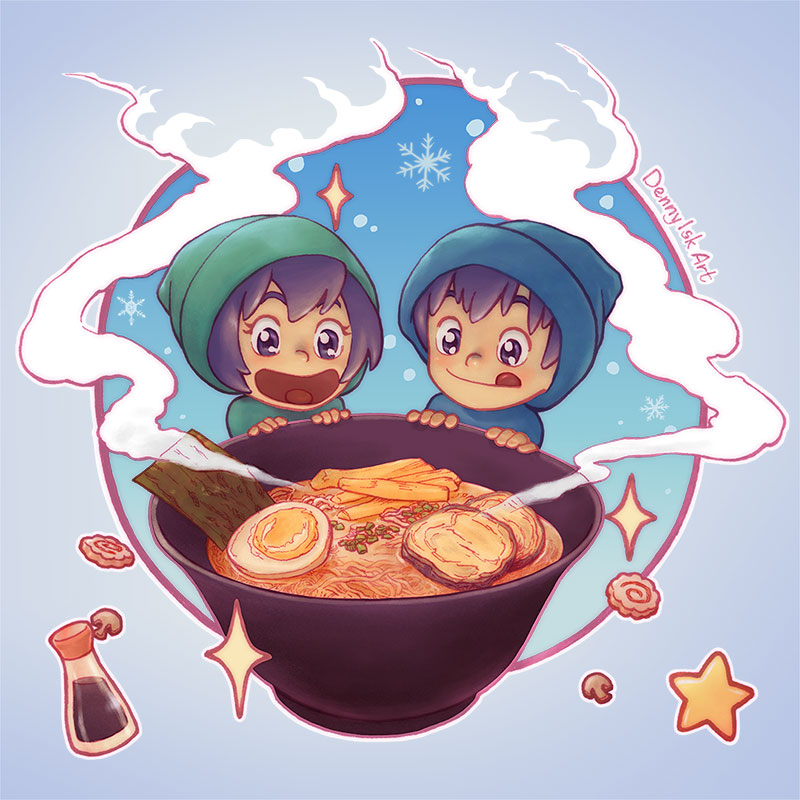 Warm Ramen Illustration